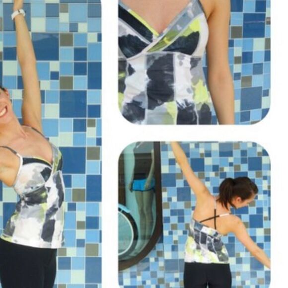 Lululemon | Citron Tinted Canvas Full Eagle Tank Size 4 - Picture 2 of 6
